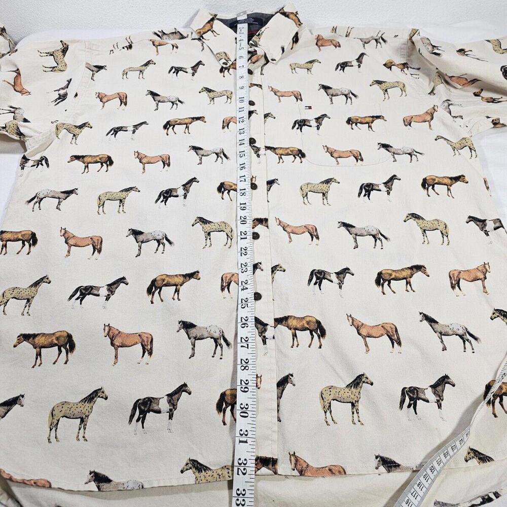 Davy Jones Horse Themed Button-Down Shirt Mens Size XXL Tommy Hilfiger - Picture 6 of 11